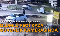 Sürücünün öldüğü feci kaza güvenlik kamerasında