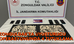 Zonguldak’ta uyuşturucu operasyonunda 4 tutuklama
