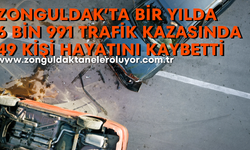 Zonguldak’ta bir yılda 6 bin 991 trafik kazasında 49 kişi hayatını kaybetti