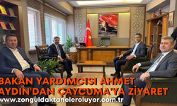 Bakan Yardımcısı Ahmet Aydın’dan Çaycuma’ya ziyaret