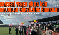 Statta sezon maçı öncesi, kanseri yenen Nilda Kadam için balonlar gökyüzüne bırakıldı