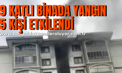 Karabük’te 9 katlı binada çıkan yangın paniğe neden oldu: 5 kişi hastaneye kaldırıldı