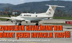 Zonguldak Havalimanı’nda Dikkat Çeken Havacılık Trafiği