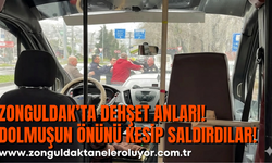 Dolmuşun Önünü Kesip Saldırdılar!