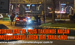 Zonguldak’ta Polis Takibinde Kaçan Motosikletlilerden Biri Yakalandı