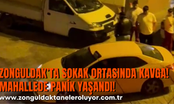 Zonguldak’ta Sokak Ortasında Kavga! Mahallede Panik Yaşandı!