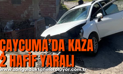 Çaycuma’da kaza; 2 yaralı