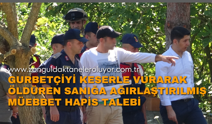 Gurbetçiyi keserle vurarak öldüren sanığa ağırlaştırılmış müebbet hapis talebi