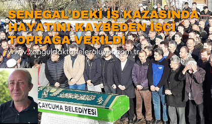 Senegal'deki iş kazasında hayatını kaybeden işçi toprağa verildi