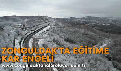 Zonguldak’ta eğitime kar engeli