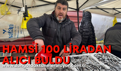 Zonguldak’ta hamsi 100 liradan alıcı buldu