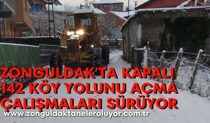 Zonguldak’ta kapalı 142 köy yolunu açma çalışmaları sürüyor