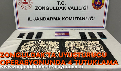 Zonguldak’ta uyuşturucu operasyonunda 4 tutuklama