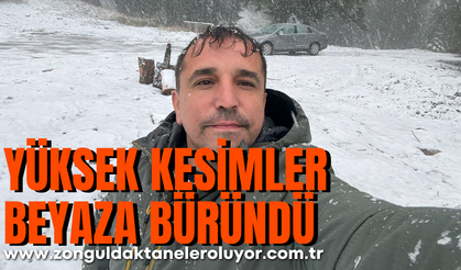 Safranbolu’dan yüksek kesimleri beyaza büründü