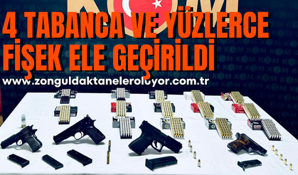 Karabük’te silah operasyonu: 4 tabanca ve yüzlerce fişek ele geçirildi