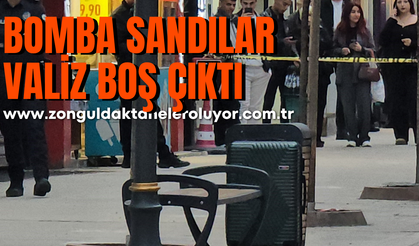 Çöp kutusu yanına bırakılan valiz paniğe neden oldu