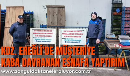 Kdz. Ereğli’de Müşteriye Kaba Davranan Esnafa Yaptırım