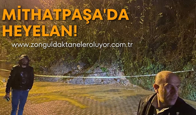 Mithatpaşa'da heyelan!