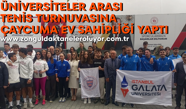 Üniversiteler arası tenis turnuvasına Çaycuma ev sahipliği yaptı