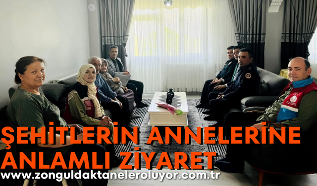 Kaymakam Kaya’dan şehitlerin annelerine anlamlı ziyaret