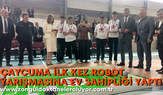 Çaycuma ilk kez Robot Yarışmasına ev sahipliği yaptı