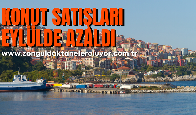 Zonguldak’ta konut satışları eylülde azaldı