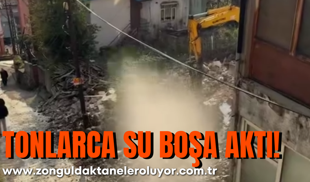 Tonlarca SU BOŞA AKTI!