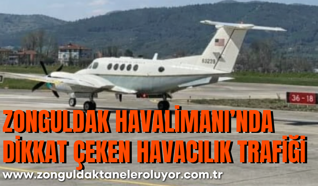 Zonguldak Havalimanı’nda Dikkat Çeken Havacılık Trafiği