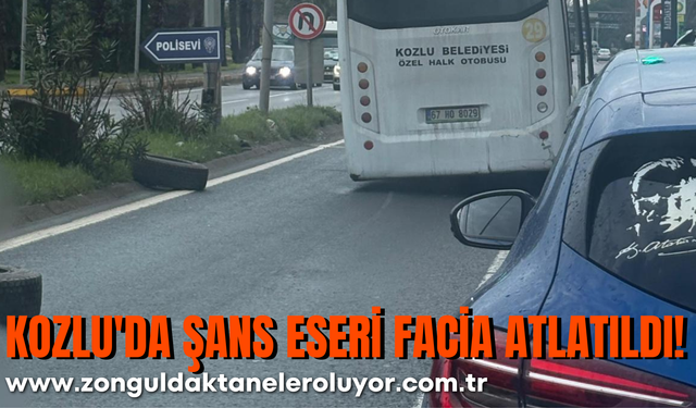 Kozlu'da Şans Eseri Facia Atlatıldı!