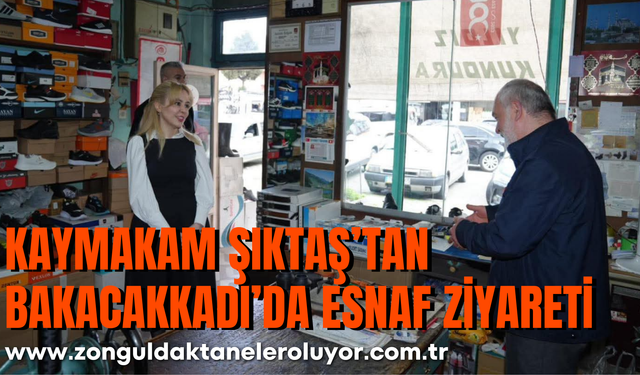 KAYMAKAM ŞIKTAŞ’TAN BAKACAKKADI’DA ESNAF ZİYARETİ