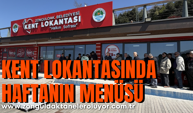 Kent lokantasında haftanın menüsü