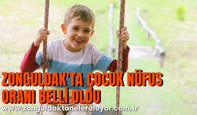 Zonguldak'ta çocuk nüfus oranı belli oldu