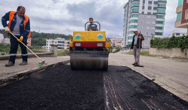 İlkadım'da yol yapım ve onarım çalışmaları