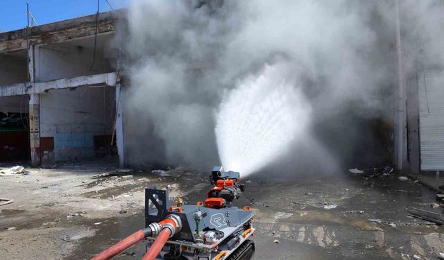 İtfaiyede yangın söndürme robotu dönemi: 'Alevkıran'