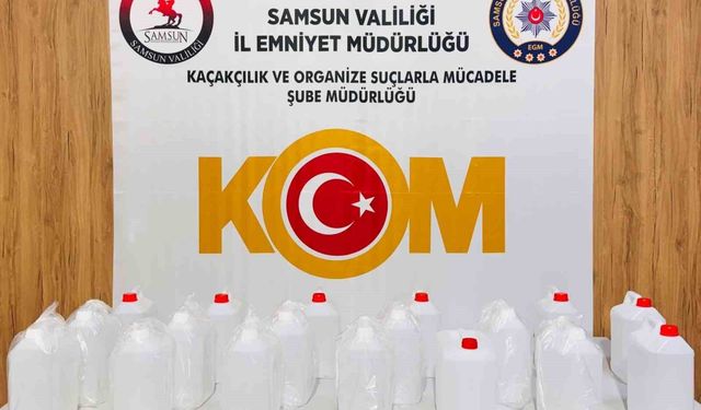 Kaçak alkol operasyonu: 90 litre etil alkol ele geçirildi