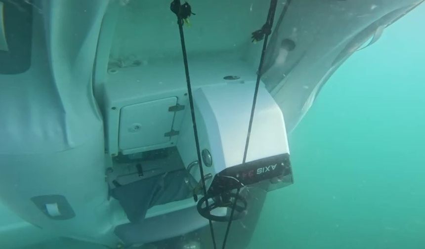 Zonguldak’ta denizde batan 40 milyon liralık yatın su altı görüntüleri ortaya çıktı