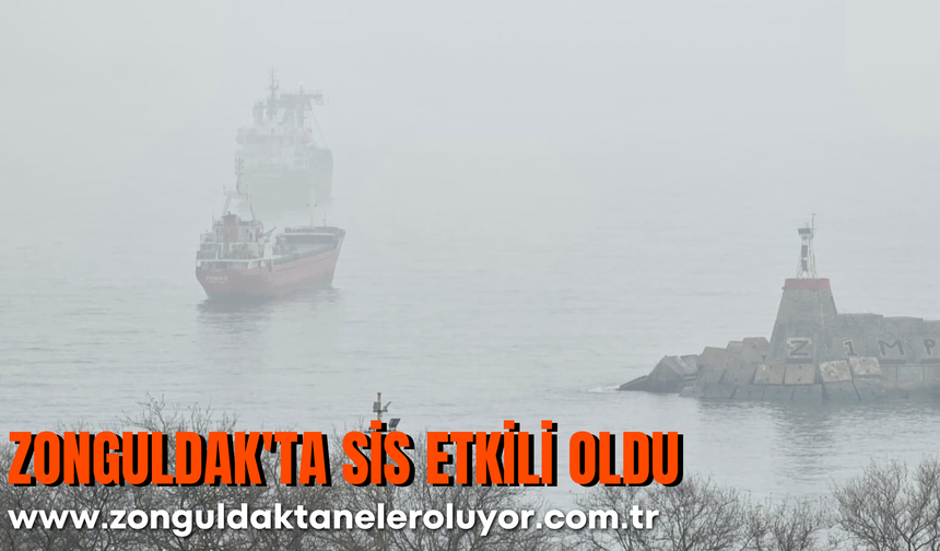 Zonguldak'ta sis etkili oldu