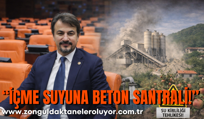 “İçme suyuna beton santrali!”