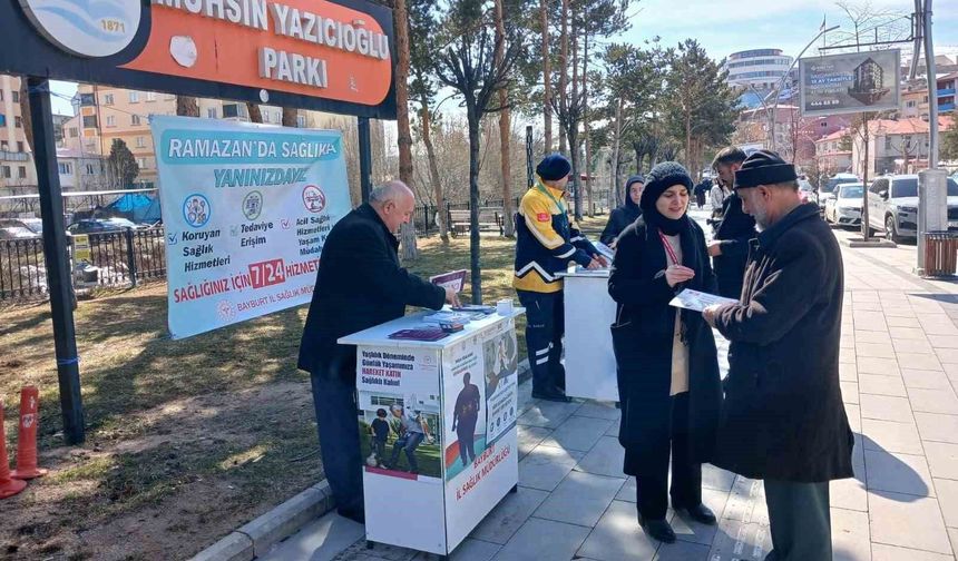 Bayburt'ta vatandaşlar koruyucu sağlık hizmetleri konusunda bilgilendirildi