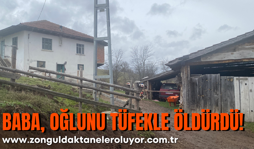Baba, Oğlunu Tüfekle Vurdu