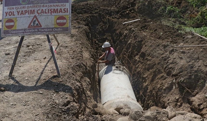 Ordu Büyükşehir, Fatsa'nın altyapısını güçlendiriyor
