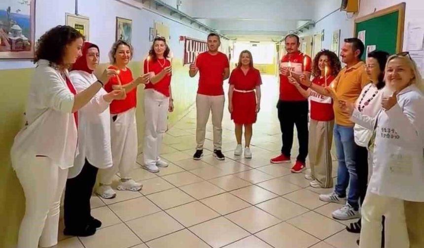 Samsun'da öğretmenlerden A Milli Takım'a klipli destek
