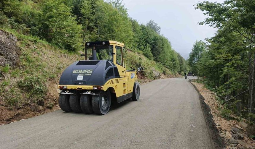 Trabzon'da yayla yollarında yoğun mesai
