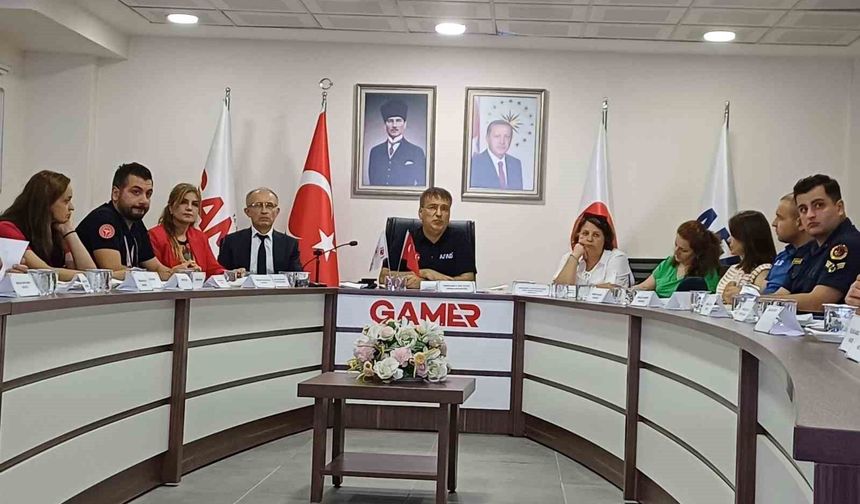 Sel felaketlerine karşı masa başı tatbikatı yaptılar